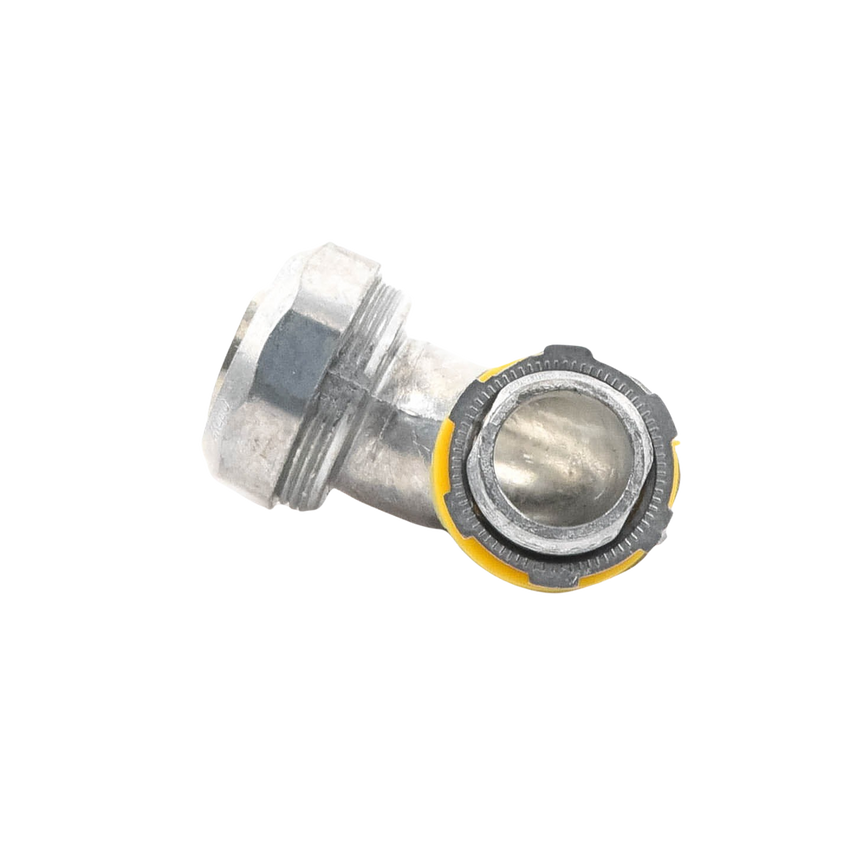 Conector Curvo para tubo tipo Liquidtight de 3/4"  (19 mm). Compatible con ANC-COT34.