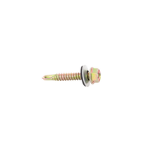 Tornillo Punta Broca Sello Montado 6.5 X 38 mm (1/4" X 1 1/2") Caj. C/100pz.