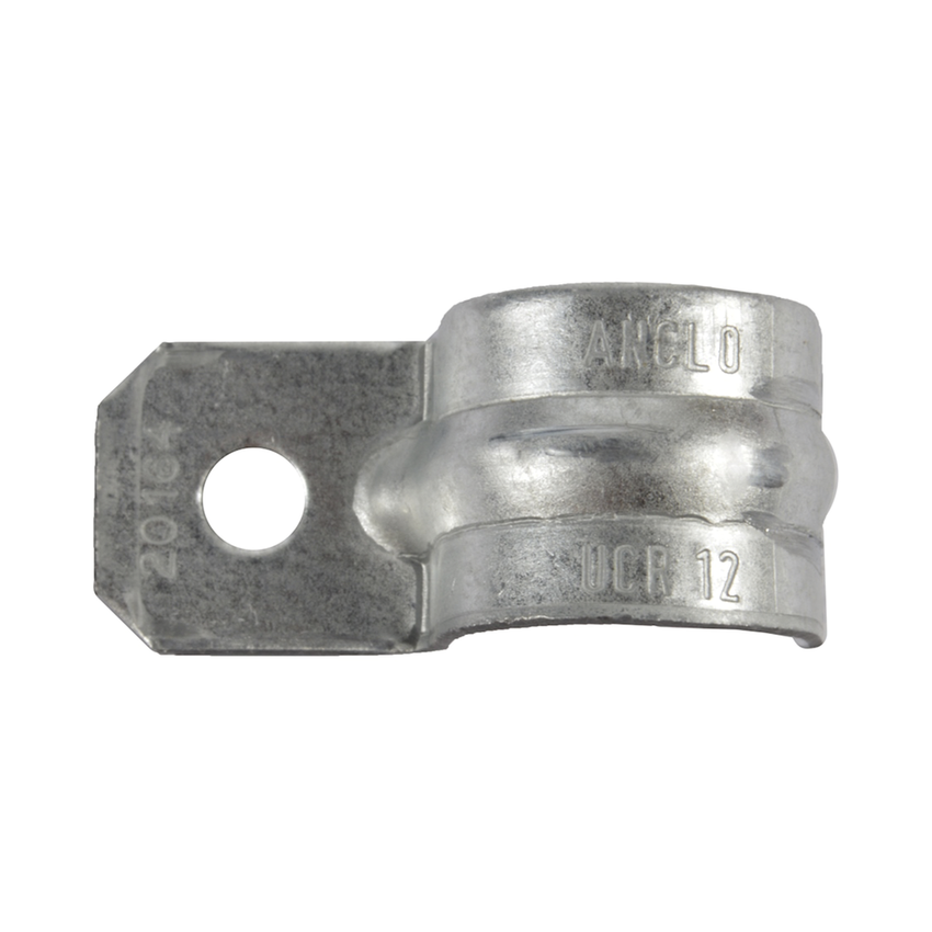 Abrazadera tipo Uña para Tubo Conduit Pared Gruesa y Conduit PVC de 1/2 (13 mm).