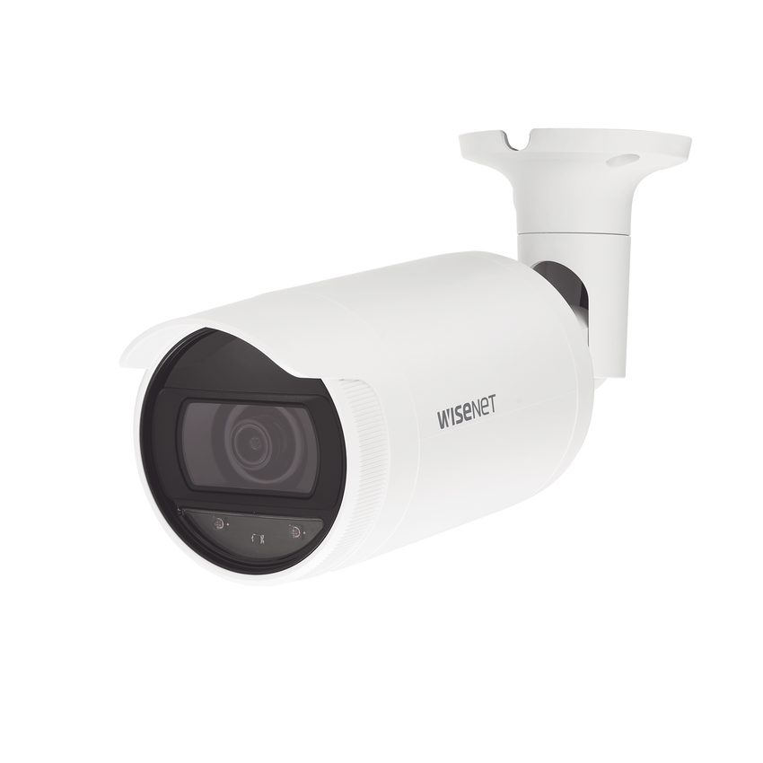 Cámara IP Tipo Bala 4 Megapíxel / Lente 4mm / IR 25M / WDR 120db / IP66 / H.265 & WiseStream / modo pasillo / POE 802.3af