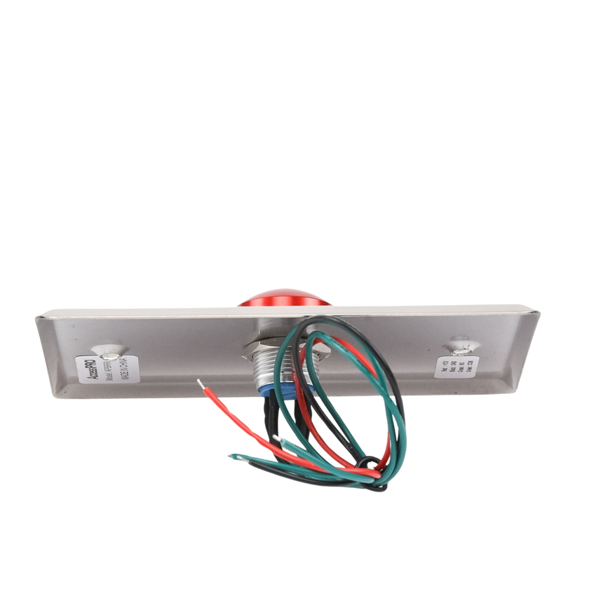 Botón tipo Hongo / Redondo Color Rojo con LED / Estético / NO y COM