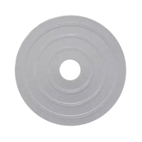 Placa Adaptadora Decorativa / Fabricada en Plástico Blanco / para Montar Sensores de Calor Serie 302 en una caja eléctrica de 4” x 4”