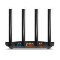 Router WiFi 6 AX 1500Mbps / MU-MIMO 2X2 y OFDMA / 1 Puerto WAN 10/100/1000 Mbps / 3 Puertos LAN 10/100/1000 Mbps / 4 Antenas / Conexión Inalámbrica OneMesh