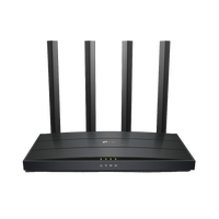 Router WiFi 6 AX 1500Mbps / MU-MIMO 2X2 y OFDMA / 1 Puerto WAN 10/100/1000 Mbps / 3 Puertos LAN 10/100/1000 Mbps / 4 Antenas / Conexión Inalámbrica OneMesh