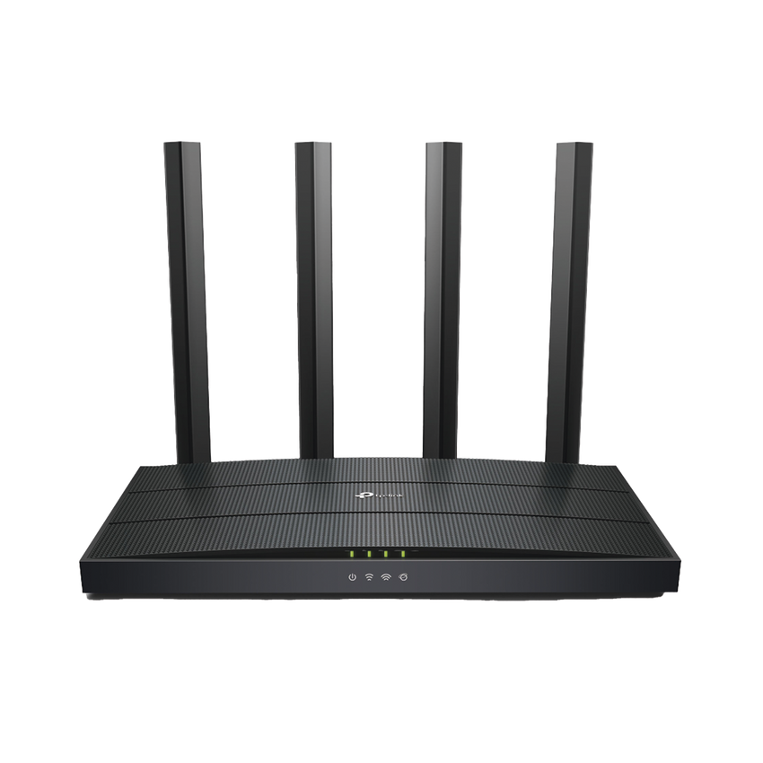 Router WiFi 6 AX 1500Mbps / MU-MIMO 2X2 y OFDMA / 1 Puerto WAN 10/100/1000 Mbps / 3 Puertos LAN 10/100/1000 Mbps / 4 Antenas / Conexión Inalámbrica OneMesh