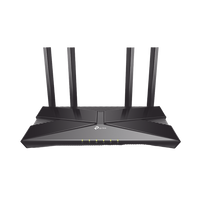 Router WiFi 6 doble banda AX 1800 Mbps /  MU-MIMO y OFDMA / 1 Puerto WAN 10/100/1000 Mbps / 4 Puertos LAN 10/100/1000 Mbps / 4 Potentes Antenas / Compatible con EasyMESH
