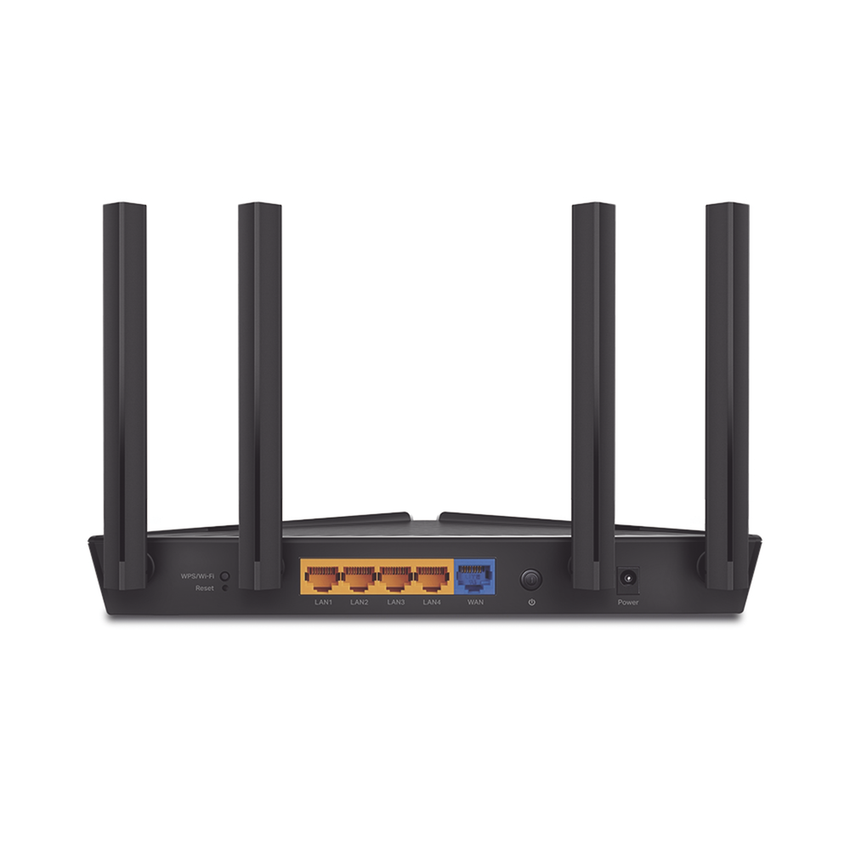 Router WiFi 6 doble banda AX 1800 Mbps /  MU-MIMO y OFDMA / 1 Puerto WAN 10/100/1000 Mbps / 4 Puertos LAN 10/100/1000 Mbps / 4 Potentes Antenas / Compatible con EasyMESH