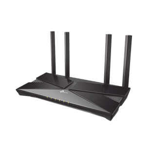 Router WiFi 6 doble banda AX 1800 Mbps /  MU-MIMO y OFDMA / 1 Puerto WAN 10/100/1000 Mbps / 4 Puertos LAN 10/100/1000 Mbps / 4 Potentes Antenas / Compatible con EasyMESH