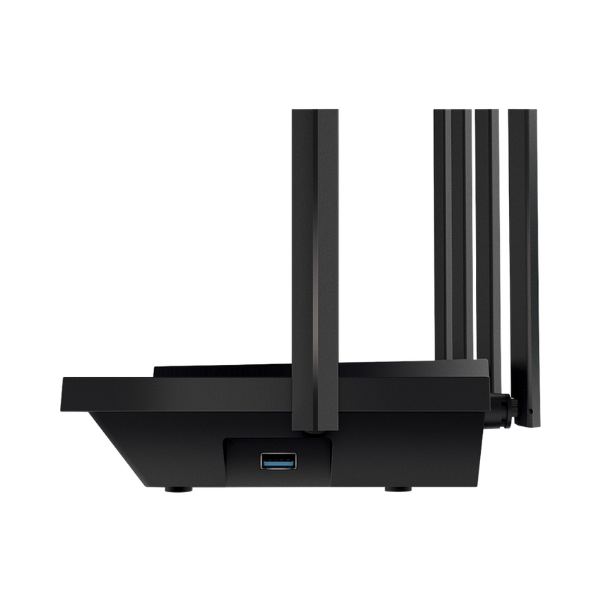 Router WiFi 6 Doble Banda / AX5400 MU-MIMO 4X4 y OFDMA / 1 puerto WAN 10/100/1000 Mbps / 4 puertos LAN 10/100/1000 Mbps / 1 puerto USB 3.0 /  6 potentes antenas / Administración App (Tether) o Página web / Protección HomeShield