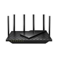 Router WiFi 6 Doble Banda / AX5400 MU-MIMO 4X4 y OFDMA / 1 puerto WAN 10/100/1000 Mbps / 4 puertos LAN 10/100/1000 Mbps / 1 puerto USB 3.0 /  6 potentes antenas / Administración App (Tether) o Página web / Protección HomeShield