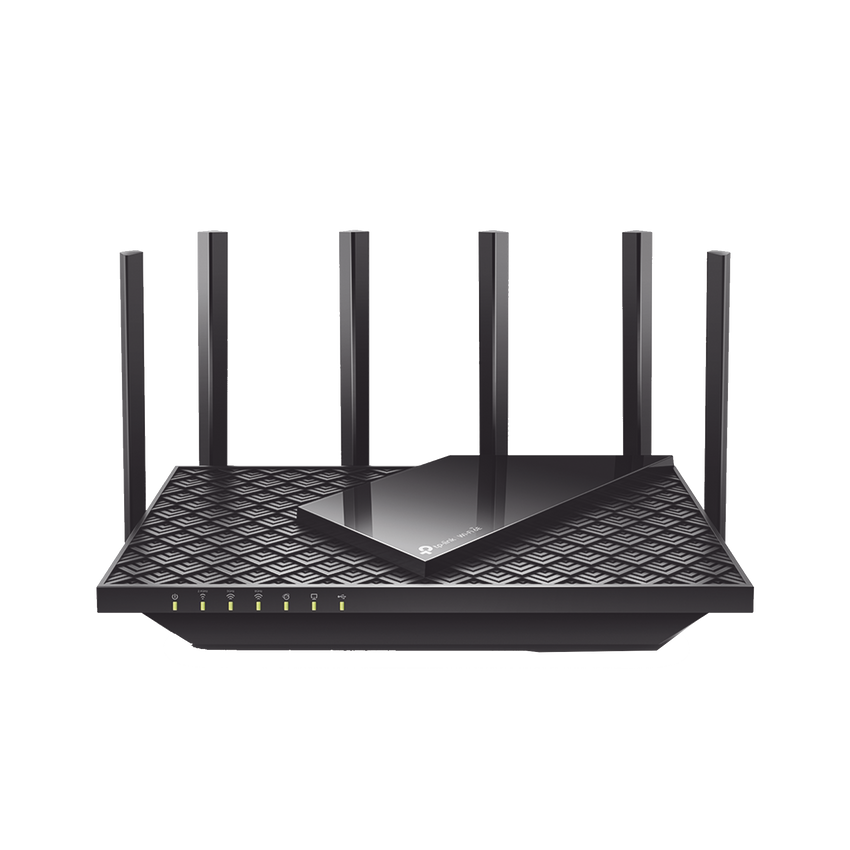 Router Triple Banda WiFi 6E / AX5400 MU-MIMO / 1 Puerto WAN 1 10/100/1000 Mbps / 4 Puertos LAN 10/100/1000 Mbps / 1 puerto USB 3.0 / 6 antenas de alta ganancia / OneMesh ™