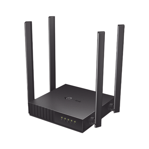 Router Inalámbrico doble banda AC, 2.4 GHz y 5 GHz Hasta 1200 Mbps, 4 antenas externas omnidireccional, 4 Puertos LAN 10/100 Mbps, 1 Puerto WAN 10/100 Mbps, Versión 6