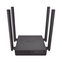 Router Inalámbrico doble banda AC, 2.4 GHz y 5 GHz Hasta 1200 Mbps, 4 antenas externas omnidireccional, 4 Puertos LAN 10/100 Mbps, 1 Puerto WAN 10/100 Mbps, Versión 6