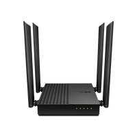 Router Inalámbrico AC 1200 / Doble Banda MU-MIMO / 1 puerto WAN 10/100/1000 Mbps / 4 puertos LAN 10/100/1000 Mbps / Compatible con EasyMesh / Administración Web o App Tether