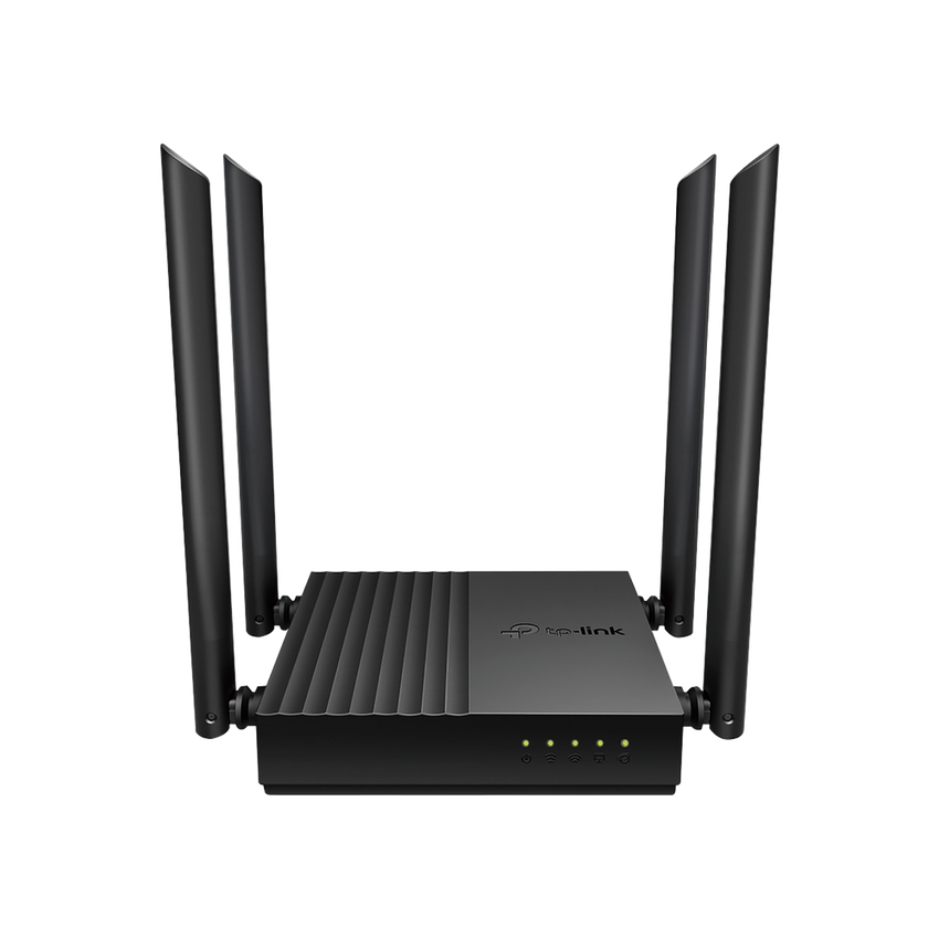 Router Inalámbrico AC 1200 / Doble Banda MU-MIMO / 1 puerto WAN 10/100/1000 Mbps / 4 puertos LAN 10/100/1000 Mbps / Compatible con EasyMesh / Administración Web o App Tether
