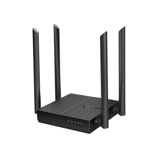 Router Inalámbrico AC 1200 / Doble Banda MU-MIMO / 1 puerto WAN 10/100/1000 Mbps / 4 puertos LAN 10/100/1000 Mbps / Compatible con EasyMesh / Administración Web o App Tether