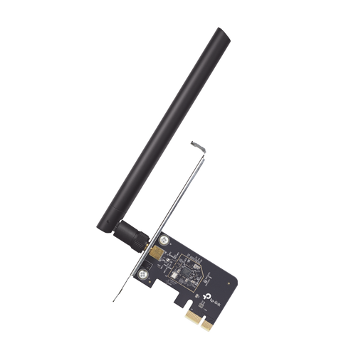 Adaptador  PCI inalámbrico doble banda AC 600 Mbps / Antena de alta ganancia / Tecnología MU-MUMO / Seguridad WPA3 / Soporte de perfil bajo y Altura completa