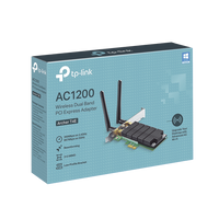 Adaptador  PCI inalámbrico doble banda AC 1200 Mbps / Antena de alta ganancia / Tecnología MU-MUMO 2X2 / Soporte de perfil bajo y Altura completa