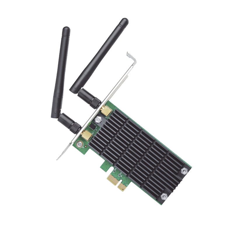 Adaptador  PCI inalámbrico doble banda AC 1200 Mbps / Antena de alta ganancia / Tecnología MU-MUMO 2X2 / Soporte de perfil bajo y Altura completa