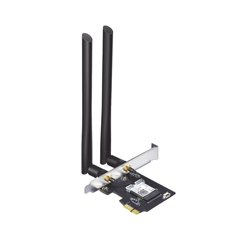 Adaptador PCIe inalámbrico doble banda AC 1200 Mbps / Antena de alta ganancia / Tecnología MU-MUMO 2X2 / Soporte de perfil bajo y Altura completa / Bluetooth 4.2