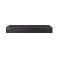 NVR 16 canales grabacion hasta 8MP / H.265 / P2P Wisenet / 16 puertos PoE Plug and Play / 80 Mbps para grabacion.