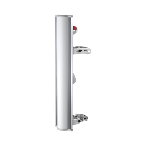 Antena sectorial de 100 grados, 20 dBi, 5150-5850 MHz , desempeño Carrier Class, integra BackShield para evitar lóbulos laterales