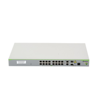 Switch PoE+ Administrable CentreCOM FS980M, Capa 3 de 16 Puertos 10/100 Mbps + 2 puertos RJ45 Gigabit/SFP Combo, 250W