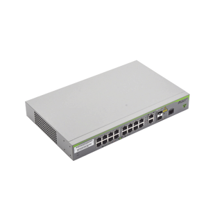 Switch Administrable CentreCOM FS980M, Capa 3 de 16 Puertos 10/100 Mbps + 2 puertos RJ45 Gigabit/SFP Combo