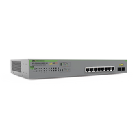 Switch PoE+ Gigabit WebSmart de 10 puertos 10/100/1000 Mbps (2 x Combo) + 2 puertos gigabit SFP (Combo), 75 W