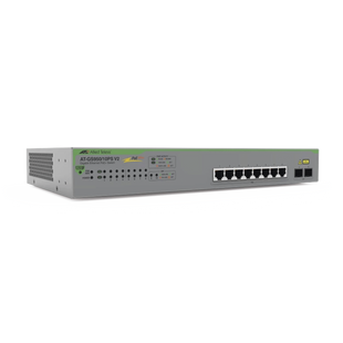 Switch PoE+ Gigabit WebSmart de 10 puertos 10/100/1000 Mbps (2 x Combo) + 2 puertos gigabit SFP (Combo), 75 W