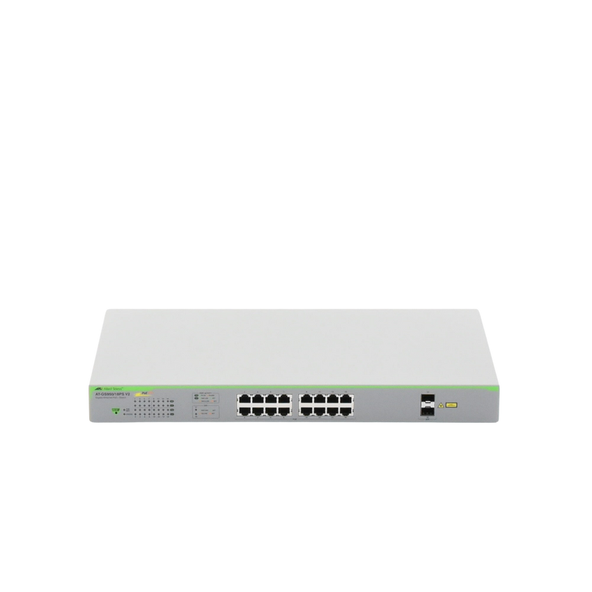 Switch PoE+ Gigabit WebSmart de 16 puertos 10/100/1000 Mbps (2 x Combo) + 2 puertos gigabit SFP (Combo), 185 W