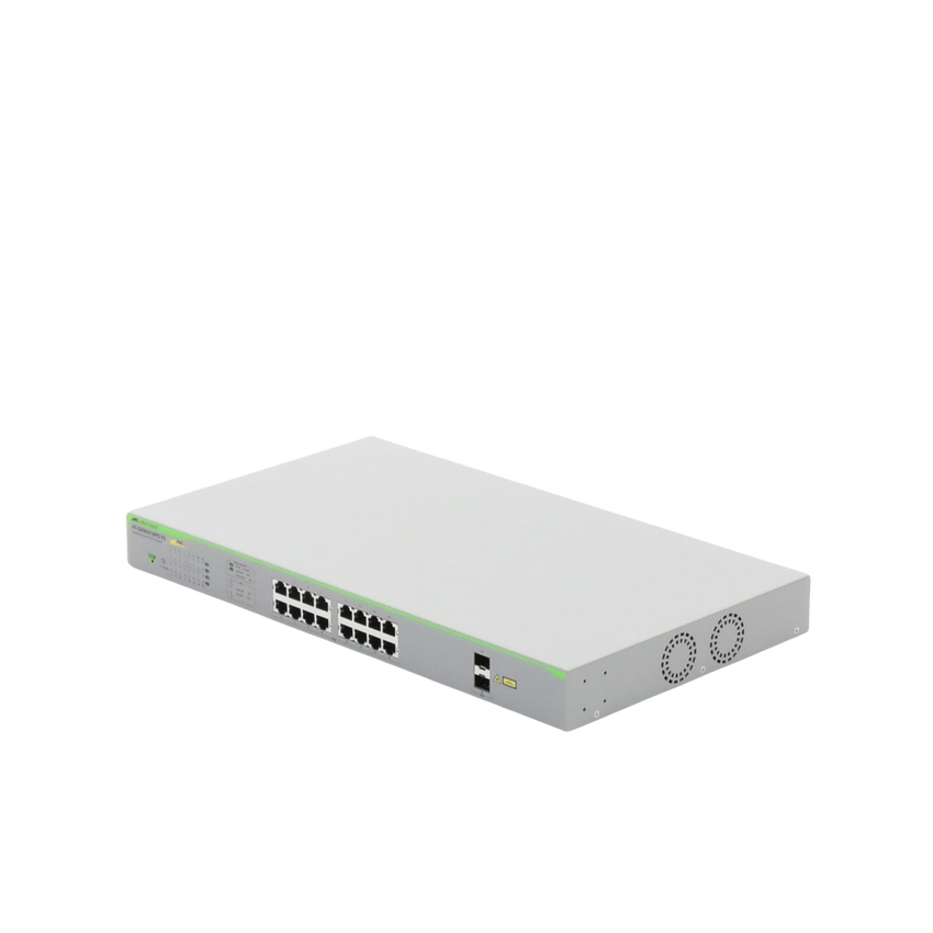 Switch PoE+ Gigabit WebSmart de 16 puertos 10/100/1000 Mbps (2 x Combo) + 2 puertos gigabit SFP (Combo), 185 W