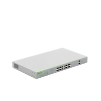 Switch PoE+ Gigabit WebSmart de 16 puertos 10/100/1000 Mbps (2 x Combo) + 2 puertos gigabit SFP (Combo), 185 W