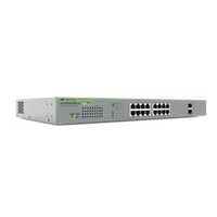 Switch PoE+ Gigabit WebSmart de 16 puertos 10/100/1000 Mbps (2 x Combo) + 2 puertos gigabit SFP (Combo), 185 W