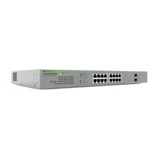 Switch PoE+ Gigabit WebSmart de 16 puertos 10/100/1000 Mbps (2 x Combo) + 2 puertos gigabit SFP (Combo), 185 W