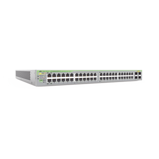 Gigabit webSmart switch, 48 Puertos Totales, 24c/PoE+ 10/100/1000T, 4 Puertos SFP