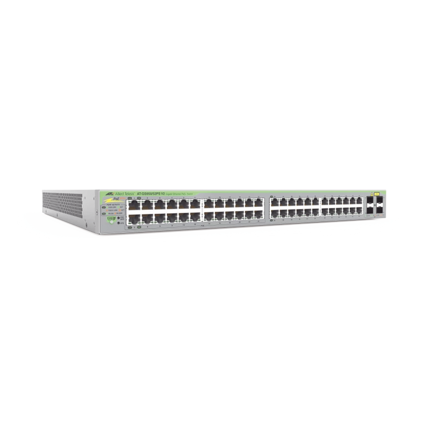 Gigabit webSmart switch, 48 Puertos Totales, 24c/PoE+ 10/100/1000T, 4 Puertos SFP