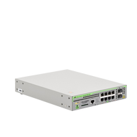 Switch PoE+ Administrable CentreCOM GS970M, Capa 3 de 8 Puertos 10/100/1000 Mbps + 2 SFP Gigabit, 124 W