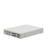 Switch PoE+ Administrable CentreCOM GS970M, Capa 3 de 8 Puertos 10/100/1000 Mbps + 2 SFP Gigabit, 124 W