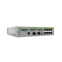 Switch Gigabit L3, 8 puertos 1000T PoE++, 2 puertos 100/1000X SFP, 3 puertos entrada DC