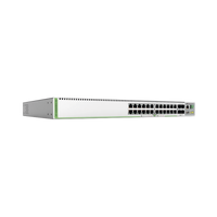 (GS980MX/28) Switch Stack L3, 24 puertos 10/100/1000-T, 4 Puertos SFP+ 10G, Fuente de poder fija