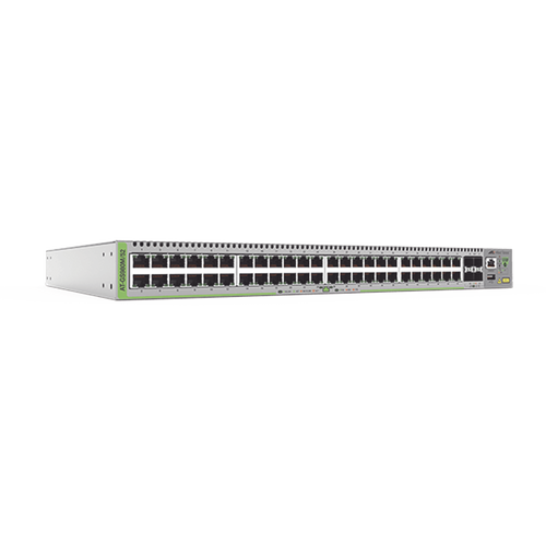 Switch Administrable CentreCOM GS980M, Capa 3 de 48 puertos 10/100/1000Mbps + 4 SFP Gigabit