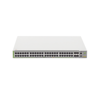 Switch PoE+ Administrable CentreCOM GS980M, Capa 3 de 48 puertos 10/100/1000Mbps + 4 SFP Gigabit, 740 W