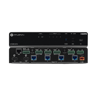 Amplificador de distribución HDBaseT 4K HDR de cuatro salidas