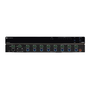 Amplificador de distribución HDBaseT 4K HDR de ocho salidas