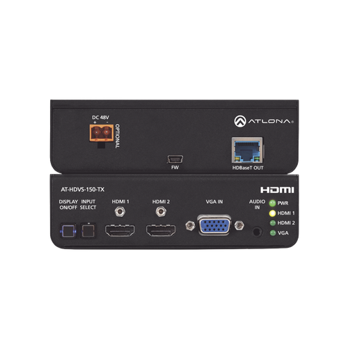 Transmisor HDBaseT de 3 entradas (VGA y HDMI)