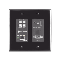 (TX ONLY) TWO-INPUT WALL PLATE SWITCHER FOR HDMI AND VGA SOURCES (BLACK)