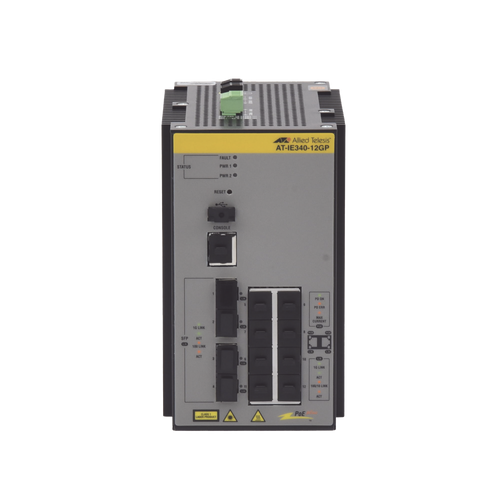 Switch Industrial PoE+ Capa 3 D/8 Puertos 10/100/1000 PoE af/at, 4 x SFP