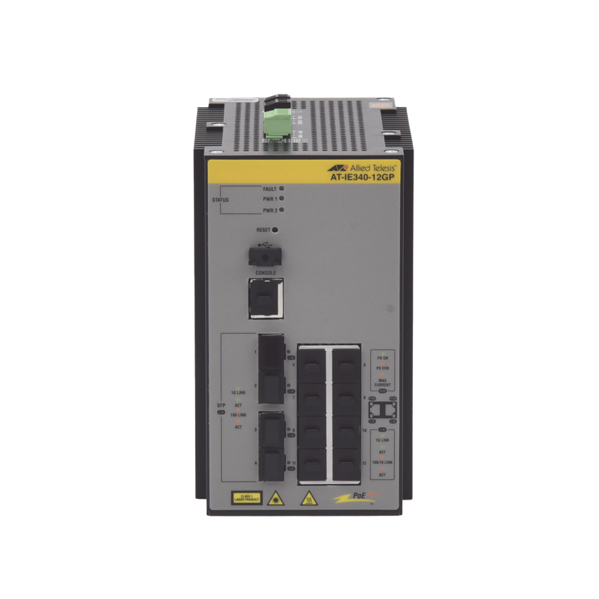 Switch Industrial PoE+ Capa 3 D/8 Puertos 10/100/1000 PoE af/at, 4 x SFP