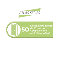 Licencia para 50 puertas compatible con controlador ATLAS